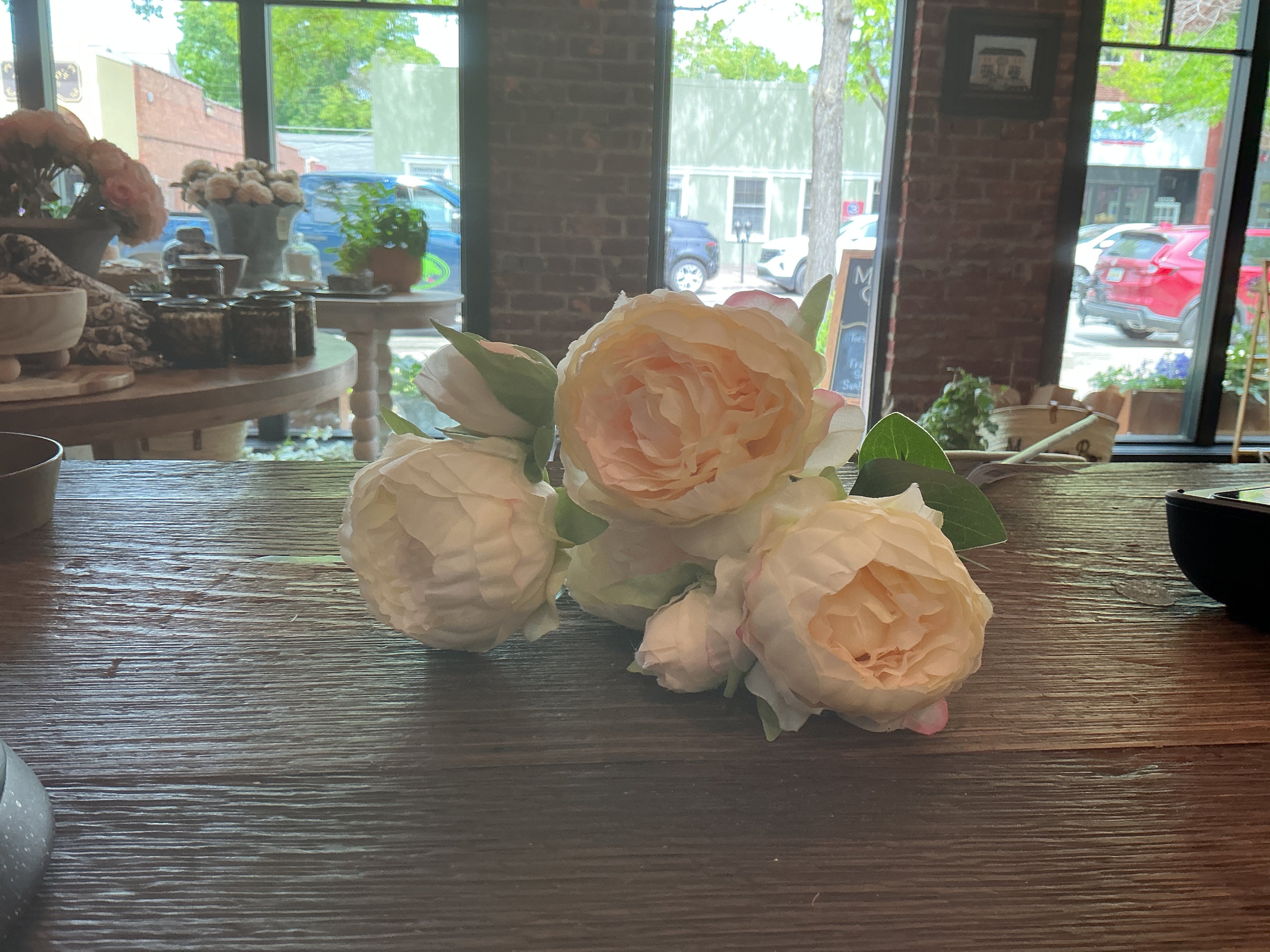 Princess peony stem champagne