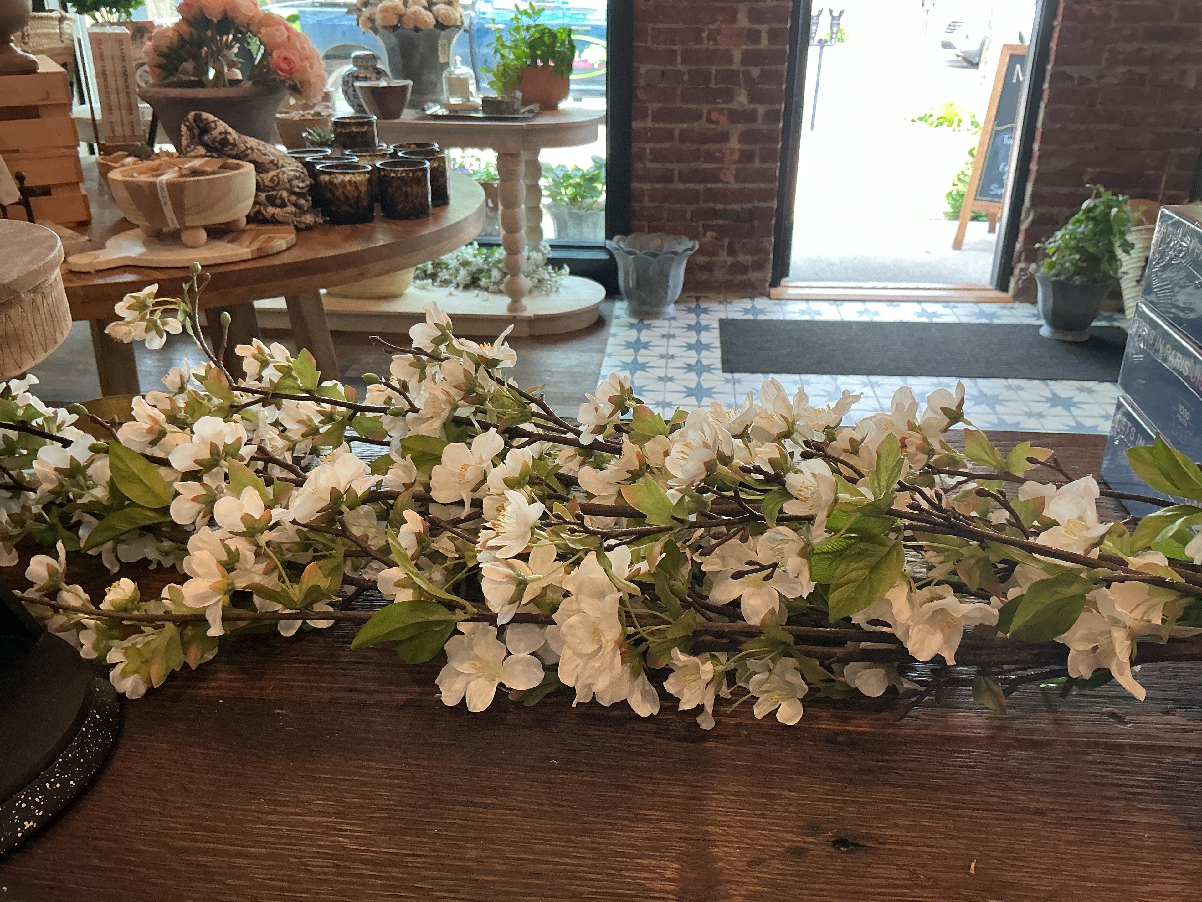White cherry blossom
