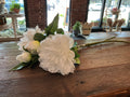 White taffeta peony