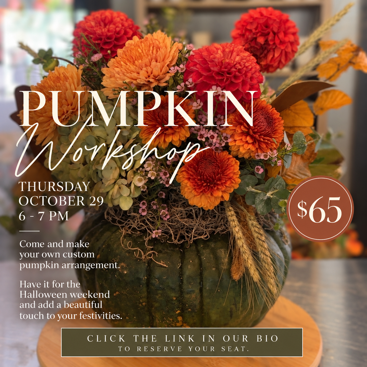 Pumpkin Workshop 10/29