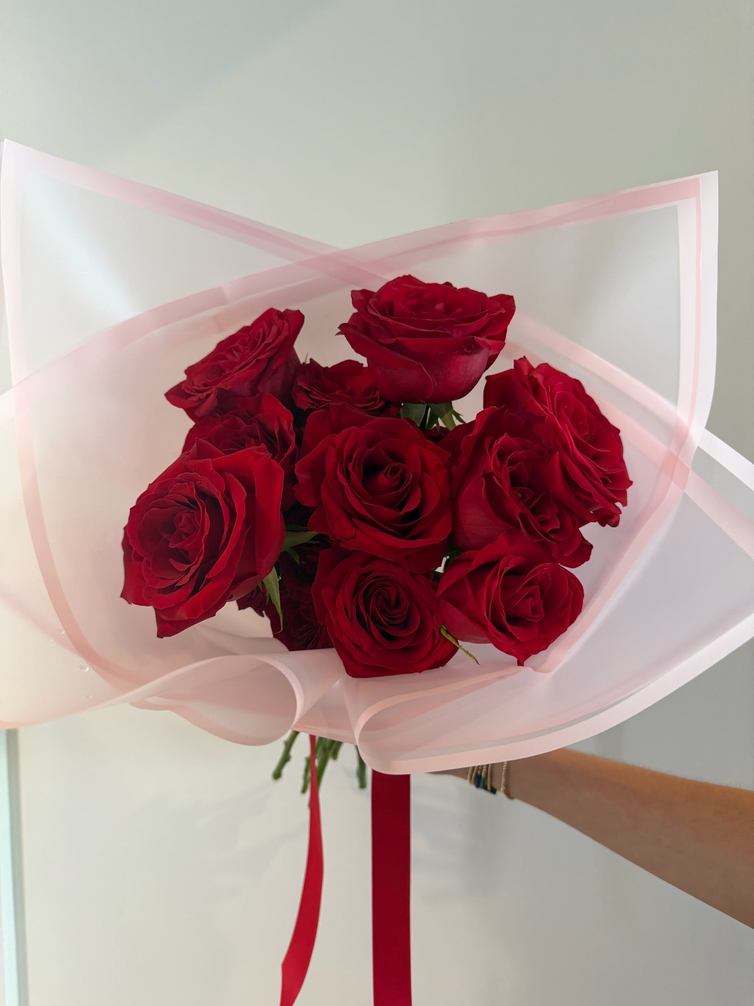 Valentine Dozen Red Bouquet - Order Request